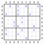 Судоку-небоскребы 9х9 #27 трудный