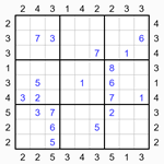 Судоку-небоскребы 9х9 #28 трудный