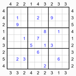 Судоку-небоскребы 9х9 #30 трудный