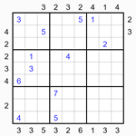Судоку-небоскребы 9х9 #28 очень трудный