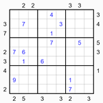 Судоку-небоскребы 9х9 #29 очень трудный