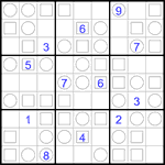 Судоку “Трио” 9х9 #1 трудный