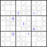 Судоку “Трио” 9х9 #27 трудный