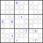 Судоку “Трио” 9х9 #32 трудный