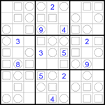 Судоку “Трио” 9х9 #33 трудный