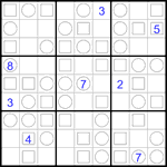 Судоку “Трио” 9х9 #24 очень трудный