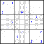 Судоку “Трио” 9х9 #33 очень трудный