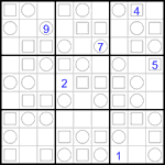 Судоку “Трио” 9х9 #35 очень трудный