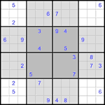 Судоку-бабочка #31 трудный