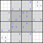 Судоку-бабочка #33 трудный