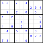 Судоку 9х9 #3301 легкий