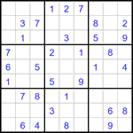 Судоку 9х9 #3302 легкий