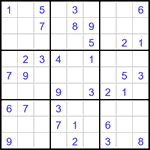 Судоку 9х9 #3303 легкий