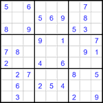 Судоку 9х9 #3307 легкий