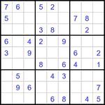 Судоку 9х9 #3308 легкий