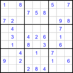 Судоку 9х9 #3309 легкий