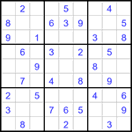 Судоку 9х9 #3310 легкий