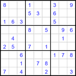 Судоку 9х9 #3316 легкий