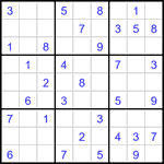 Судоку 9х9 #3323 легкий