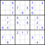 Судоку 9х9 #3324 легкий