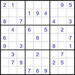 Судоку 9х9 #3327 легкий