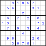 Судоку 9х9 #3329 легкий