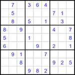 Судоку 9х9 #3330 легкий