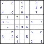 Судоку 9х9 #3331 легкий