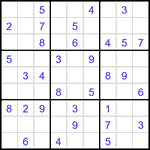 Судоку 9х9 #3334 легкий