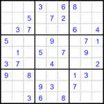 Судоку 9х9 #3335 легкий
