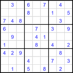 Судоку 9х9 #3336 легкий