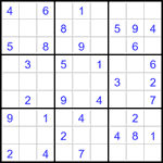 Судоку 9х9 #3337 легкий