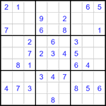 Судоку 9х9 #3340 легкий