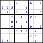 Судоку 9х9 #3341 легкий