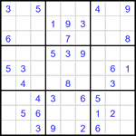 Судоку 9х9 #3343 легкий