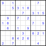 Судоку 9х9 #3344 легкий