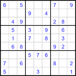 Судоку 9х9 #3346 легкий