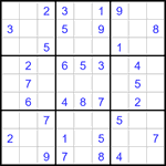 Судоку 9х9 #3347 легкий