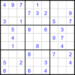 Судоку 9х9 #3349 легкий