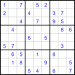 Судоку 9х9 #3350 легкий