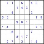 Судоку 9х9 #3275 средний