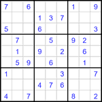 Судоку 9х9 #3277 средний