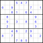 Судоку 9х9 #3279 средний