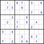 Судоку 9х9 #3282 средний