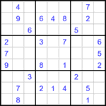 Судоку 9х9 #3285 средний