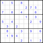 Судоку 9х9 #3286 средний