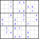 Судоку 9х9 #3287 средний