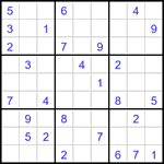 Судоку 9х9 #3291 средний