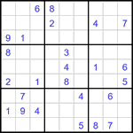 Судоку 9х9 #3293 средний