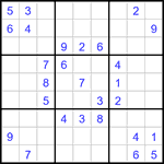 Судоку 9х9 #3294 средний